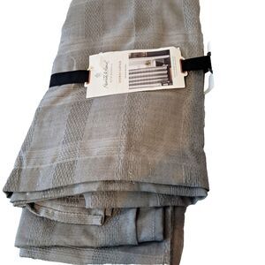 Hearth & Hand with Magnolia Gray Textured Fabric Shower Curtain 72x72